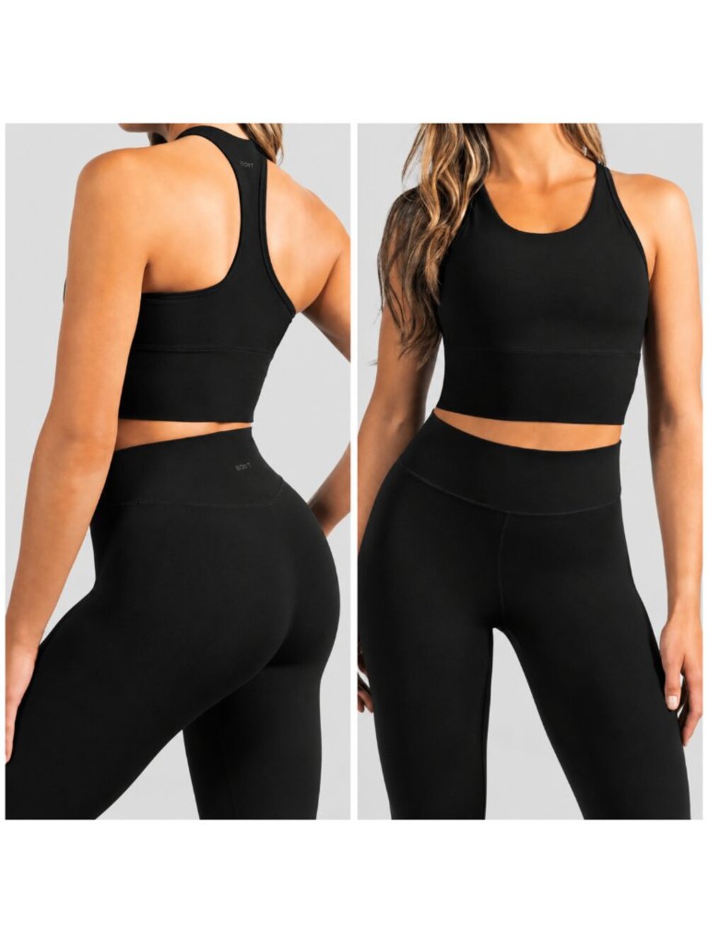 Stori Perseverance Longline Sports Bra Black size 4 Soft Athleisure Gym Yoga